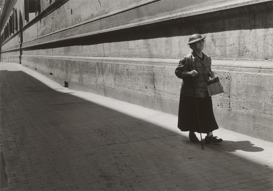 Herbert List. The long Road, Rome. 1938: Herbert List (Hamburg 1903 – 1975 Munich). The long Road, Rome. 1938 Vintage. Gelatin silver print. Agfa Brovira paper. 20,5 × 29 cm (8 ⅛ × 11 