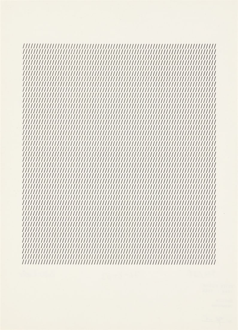 Peter Roehr. Untitled (76-2-63 / GR-5). 1963: Peter Roehr (Lauenburg (Pomerania) 1944 – 1968 Frankfurt am Main). Untitled (76-2-63 / GR-5). 1963 Hectography on paper. 20 × 17,5 cm (29,8 × 21,5 cm) (7&