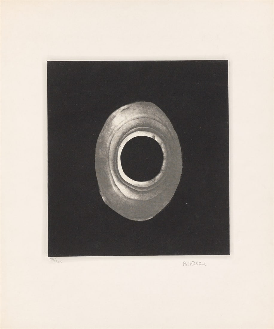Lee Bontecou. From: ”Ten from Leo Castelli”. 1967: Lee Bontecou (Providence, Rhode Island 1931 – 2022 Florida). From: ”Ten from Leo Castelli”. 1967 Silkscreen on muslin, mounted on cardboard. 35,6 × 33,2 cm (60,5&
