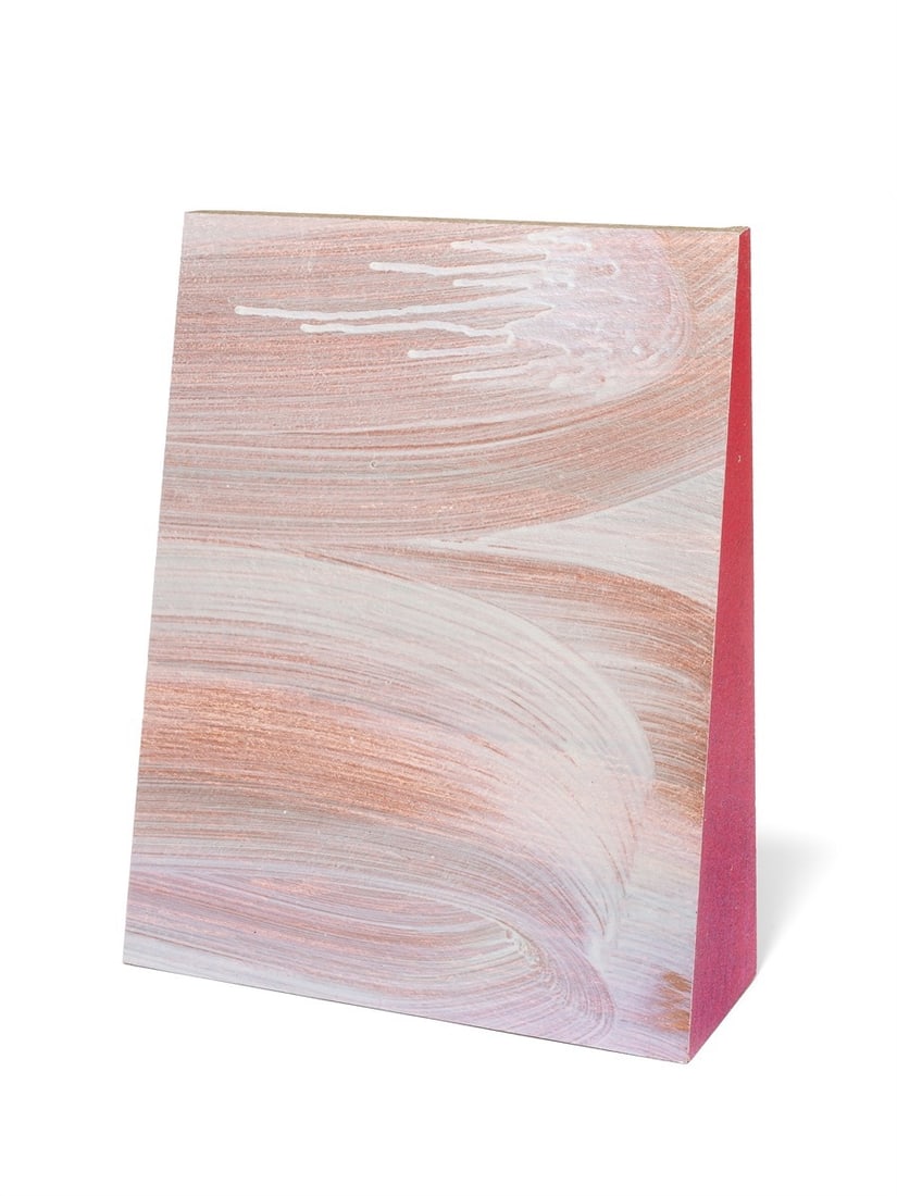 Katharina Grosse. ”Kopf- und Lesehilfe: Der Grosse Rückbau”. 2001: Katharina Grosse (Freiburg im Breisgau 1961 – lives in Berlin). ”Kopf- und Lesehilfe: Der Grosse Rückbau”. 2001 Acrylic and spray paint on chipboards. 