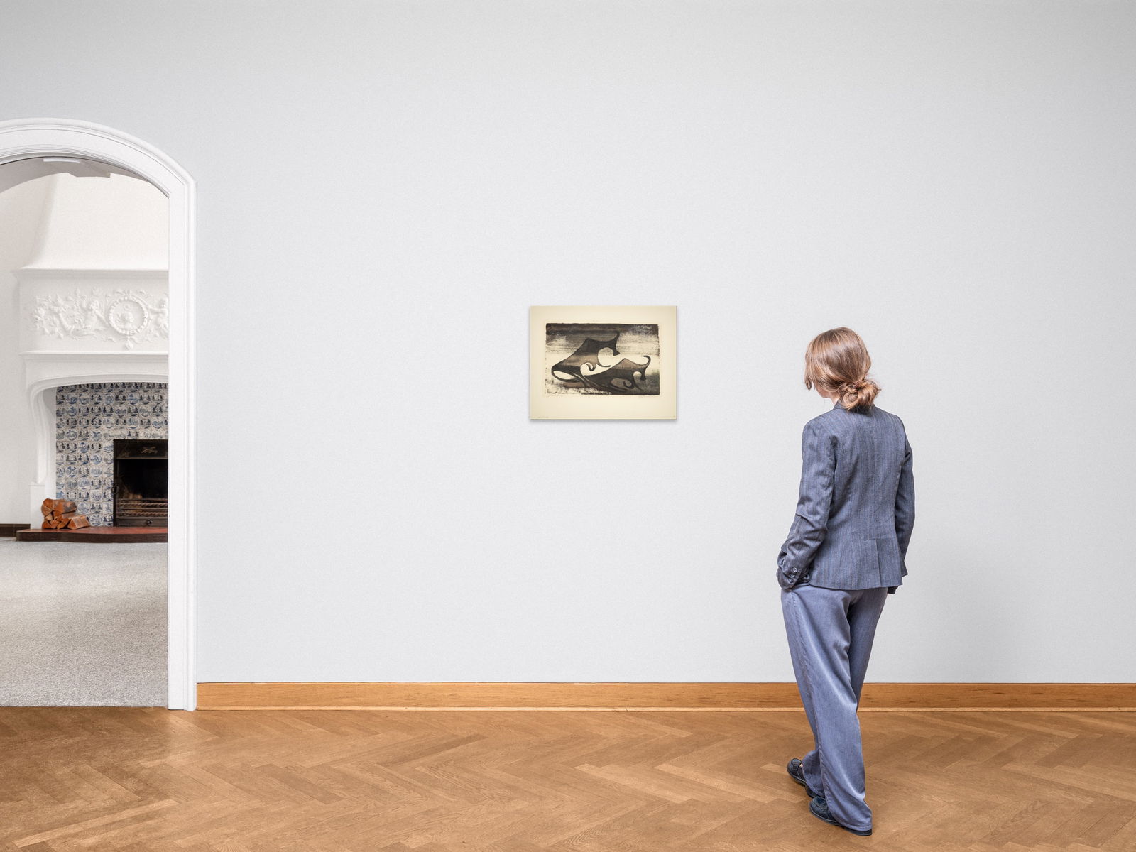 Ewald Mataré. ”Zwei Kühe im Nebel (Weide C)”. 1952 ? - 3