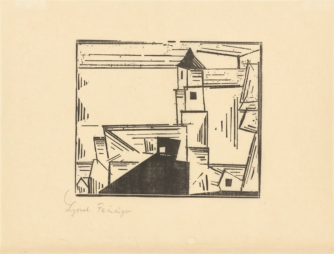 Lyonel Feininger. ”Gelbe Dorfkirche, 3”. 1931 (1 of 3)