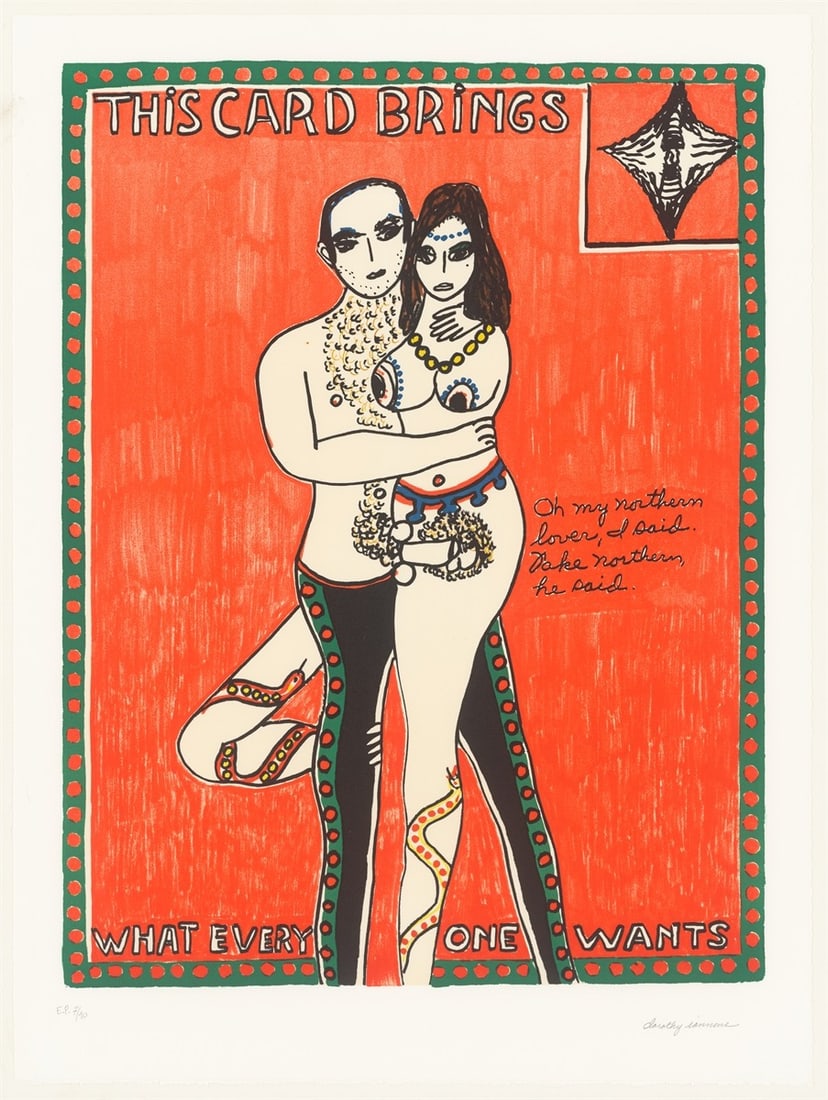 Dorothy Iannone. ”This Card Brings What Everyone Wants”. 2019 - 2