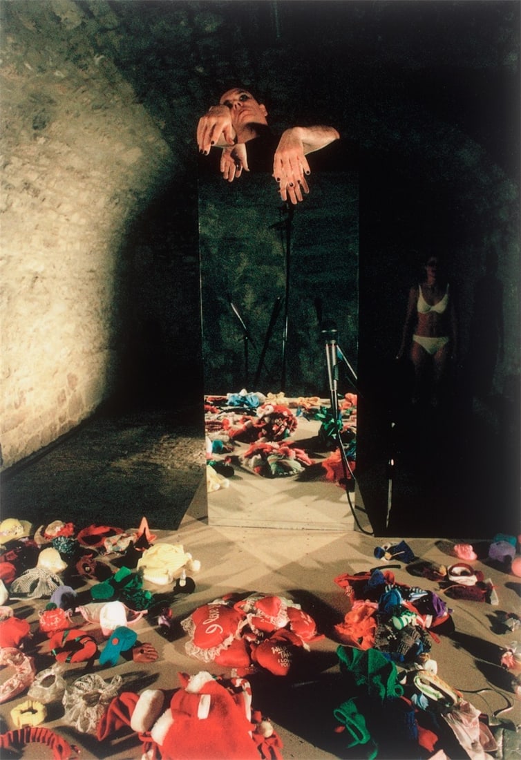 Mike Kelley. ”Runway”. 1999: Mike Kelley (Detroit 1954 – 2012 Los Angeles). ”Runway”. 1999 Inkjet print. 49,5 × 33,7 cm (19 ½ × 13 ¼ in.). Signed