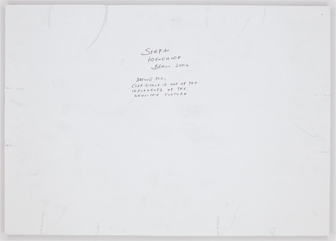 Stefan Hoenerloh. Drawing for: Clay Sickle is One of the Implements of the Neolithic Culture. 2004 - 3