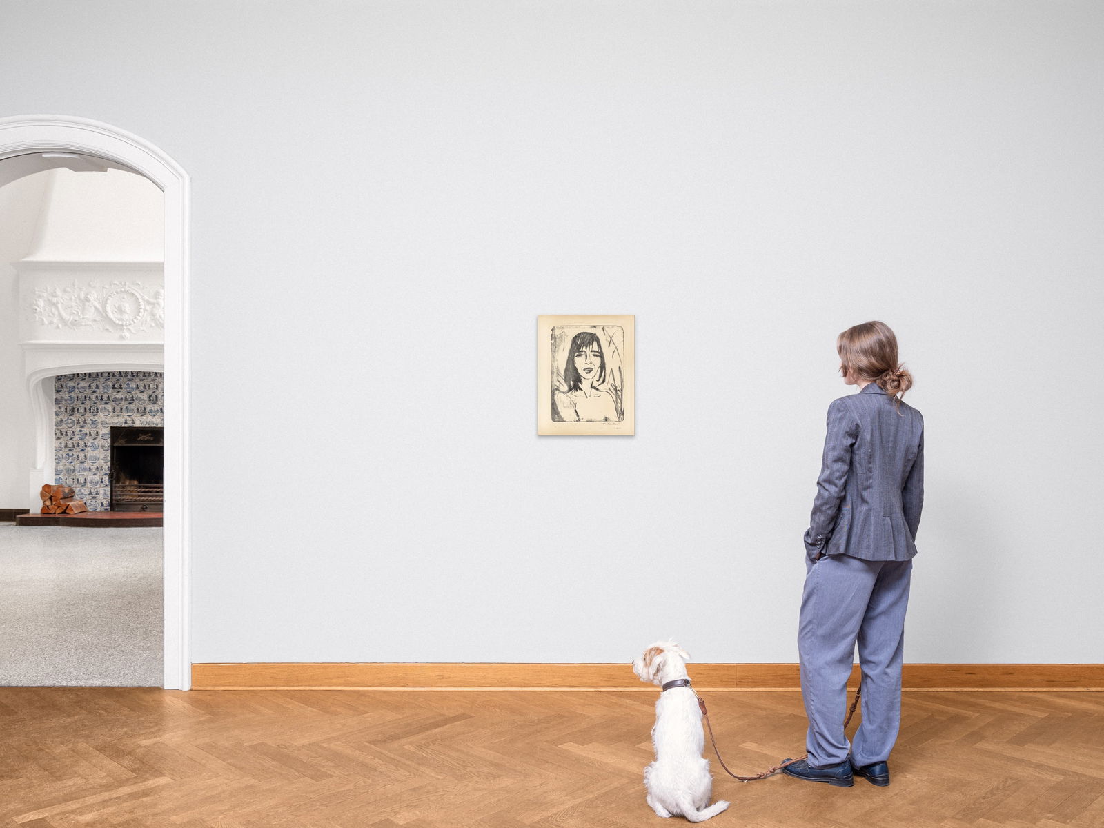 Otto Mueller. ”Brustbild Maschka 2 (Ophelia)”. 1912 - 3