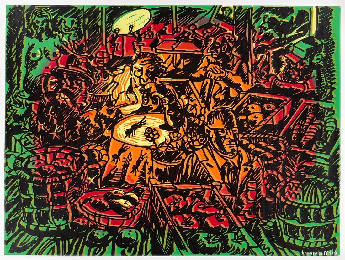 Jörg Immendorff. ”Café de Flore”. 1997/2003 - 2