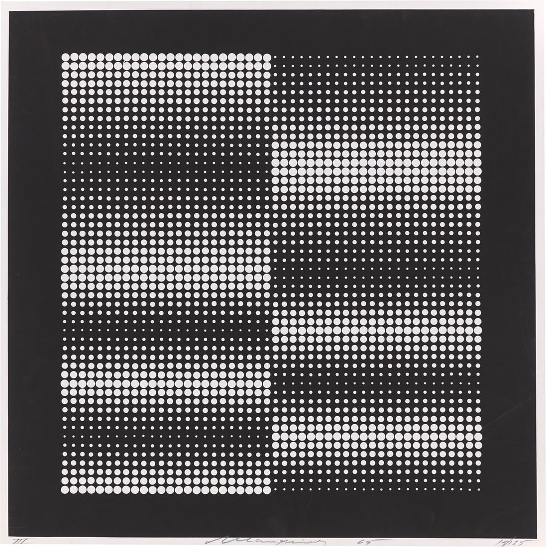 Almir da Silva Mavignier. ”Punctum”. 1965/66 - 2