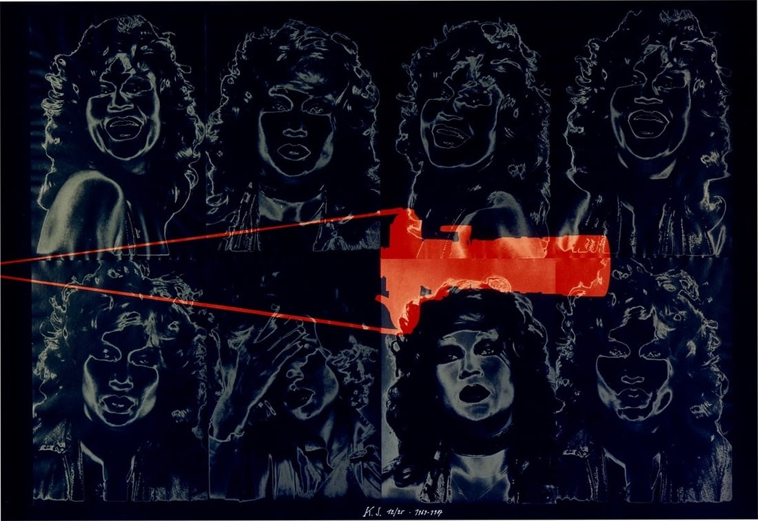 Katharina Sieverding. Untitled. 1969-1987: Katharina Sieverding (Prague 1944 – lives in Düsseldorf and Berlin). Untitled. 1969-1987 C-print on Kodak paper. 63,5 × 92,3 cm