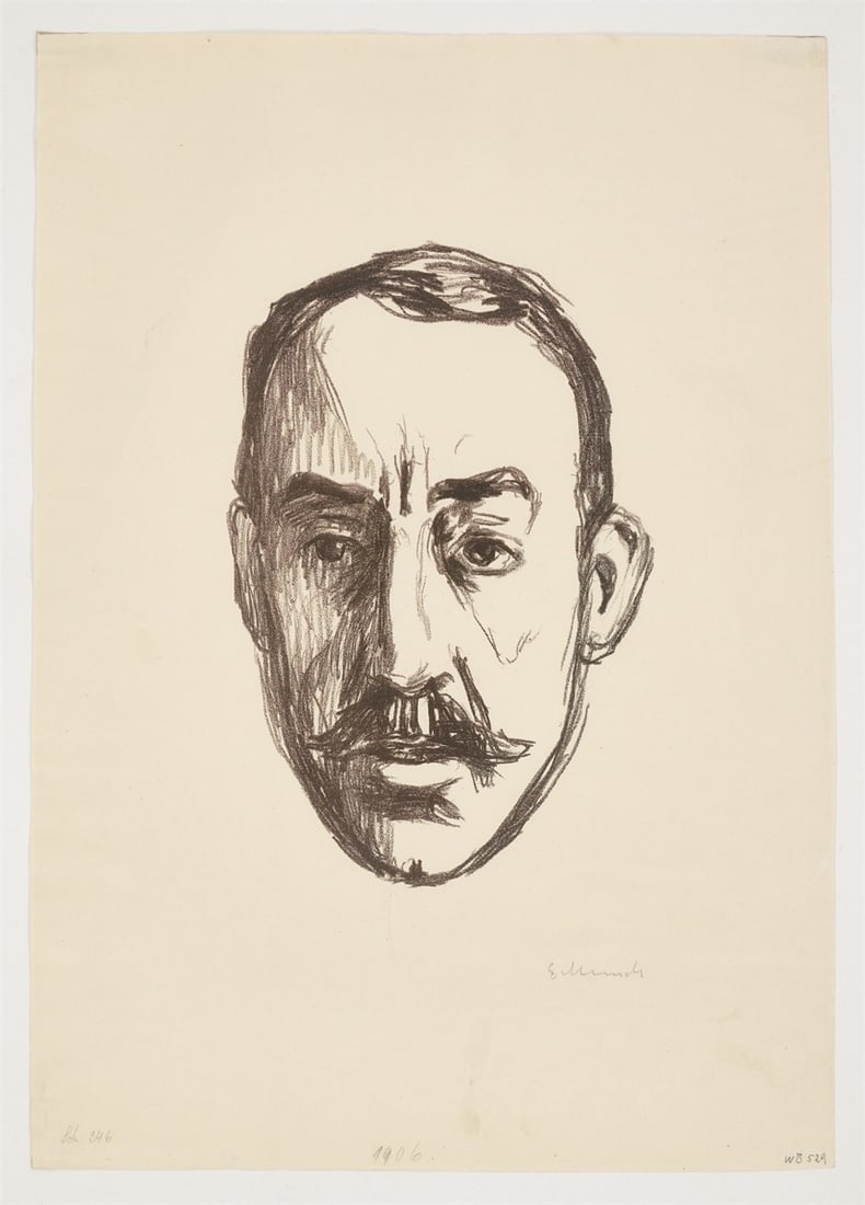 Edvard Munch. ”Henry van de Velde”. 1906 - 2