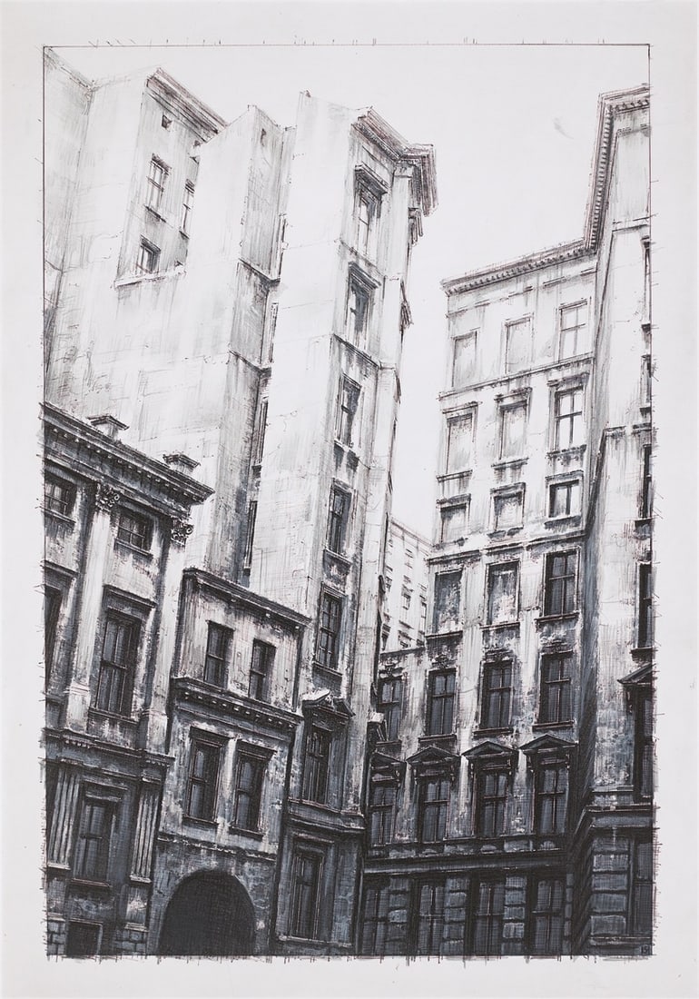 Stefan Hoenerloh. Drawing for: L'Atelier de Rebecca Oldenburg. 2004: Stefan Hoenerloh (Karlsruhe 1960 – lives in Berlin). Drawing for: L'Atelier de Rebecca Oldenburg. 2004 India ink, pencil and acrylic on Kapa plate, in the original frame. 