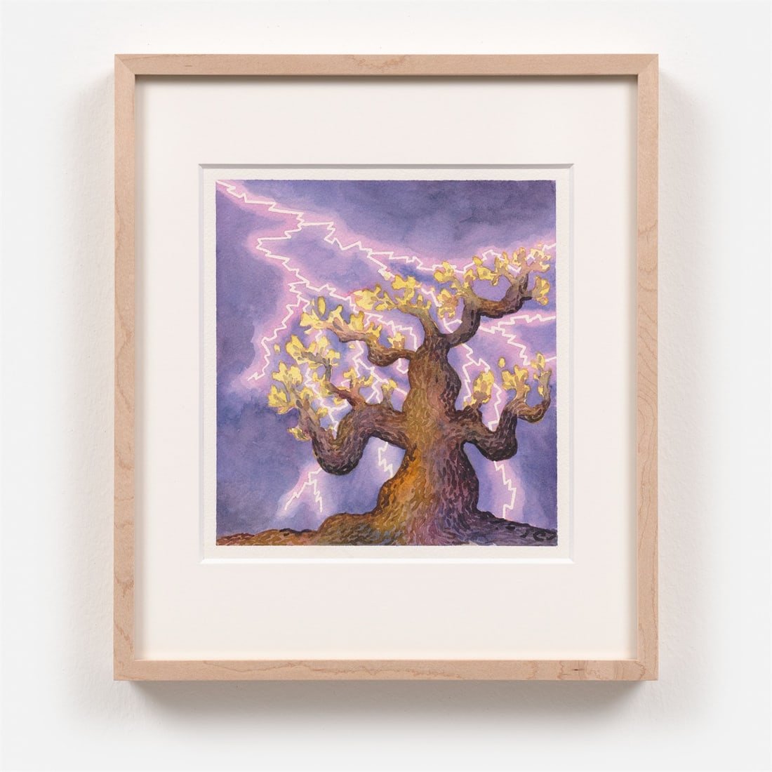 Charity Lot - Eleanor Swordy. ”untitled (watercolor study for Holy Smokes II)”. 2025: Eleanor Swordy (Paris 1987 – lives in New York). ”untitled (watercolor study for Holy Smokes II)”. 2025 Watercolour on heavy paper, in gallery frame.