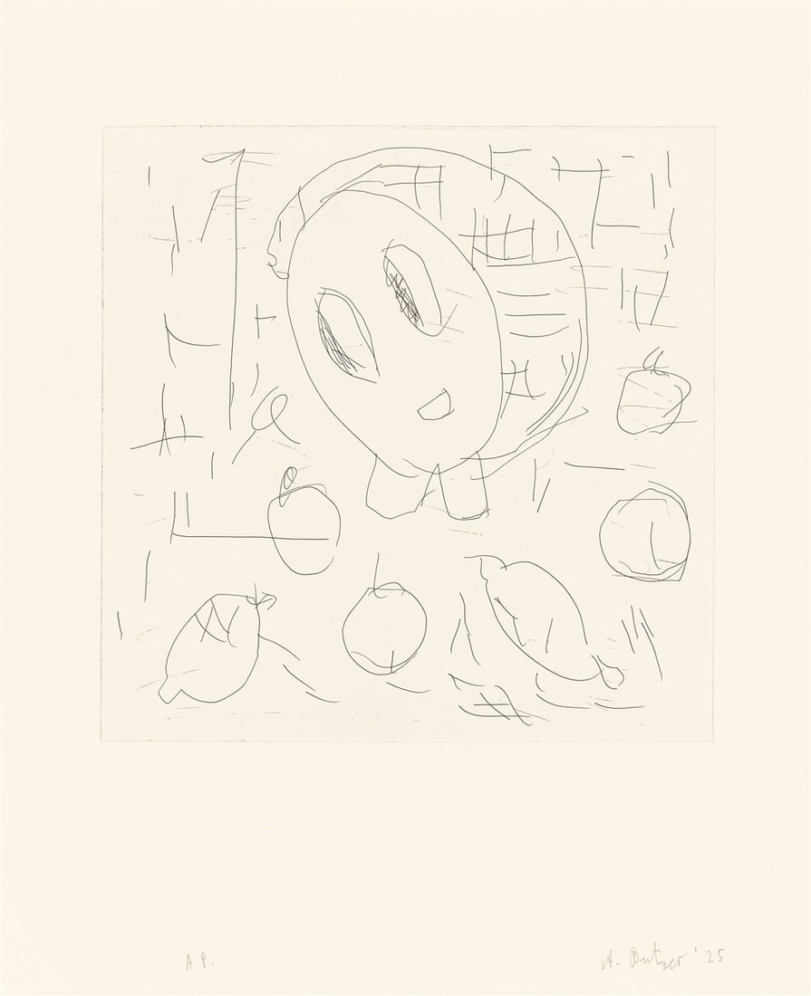 Charity Lot - André Butzer. ”Frau und Früchte II”. 2025 (1 of 2)