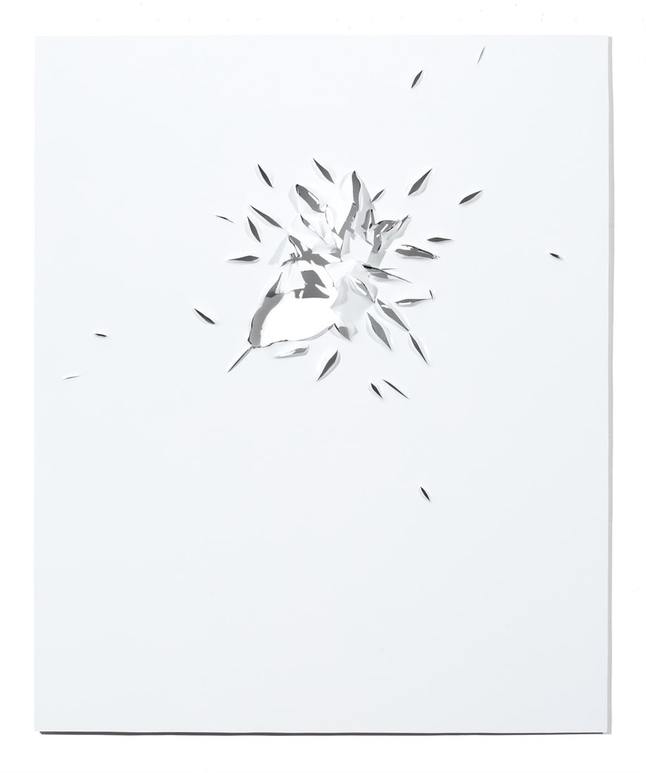 Thilo Heinzmann. Aicmo. 2009: Thilo Heinzmann (Cape Town 1969 – lives in Berlin). Aicmo. 2009 Aluminium. 149 × 122 cm (58 ⅝ × 48 in.). Signed and dated in black felt-tip