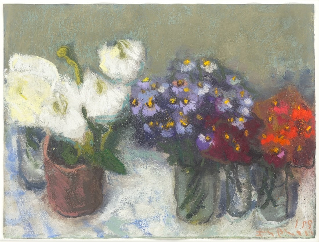 Klaus Fußmann. Flowers (daisies). 1999 - 2