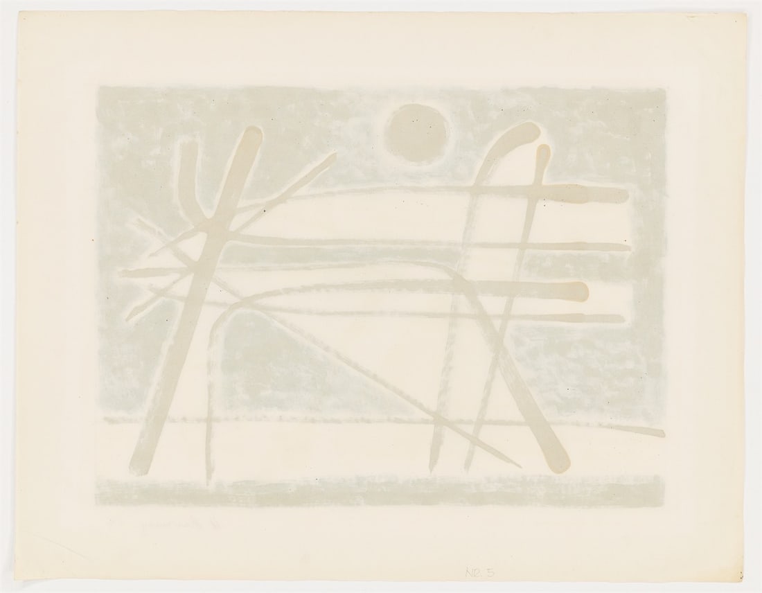 Heinrich Maria Davringhausen. ”Schwarze Sonne mit Blau”. 1954 - 3