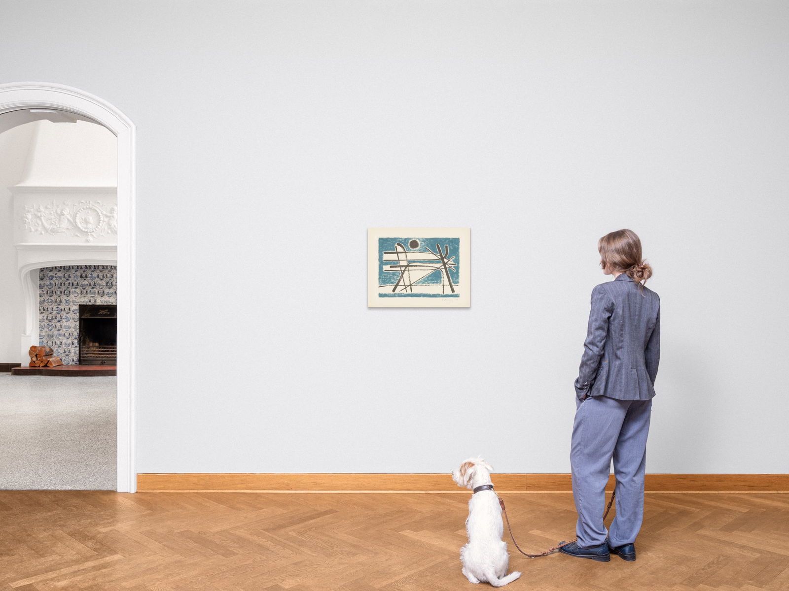 Heinrich Maria Davringhausen. ”Schwarze Sonne mit Blau”. 1954 - 4