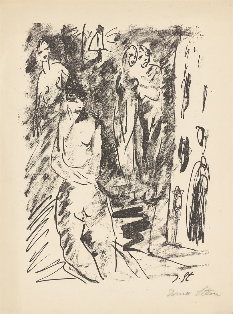 Irma Stern. From: ”Visionen. 10 Steinzeichnungen”. 1920: Irma Stern (Schweizer-Reneke/South Africa 1894 – 1966 Cape Town). From: ”Visionen. 10 Steinzeichnungen”. 1920 Lithograph on paper. 27,2 × 20 cm