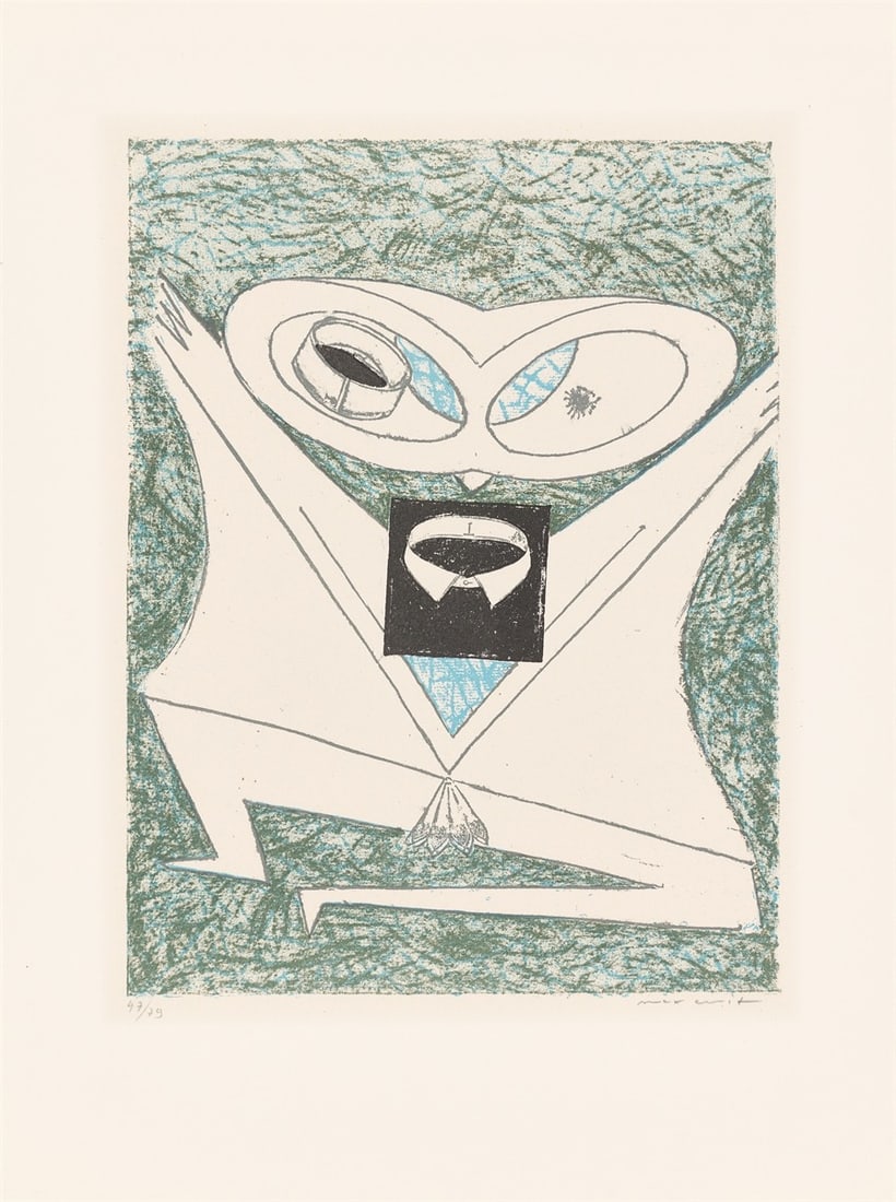 Max Ernst. ”Zu: Pierre Hebey, Festin”. 1974 - 4