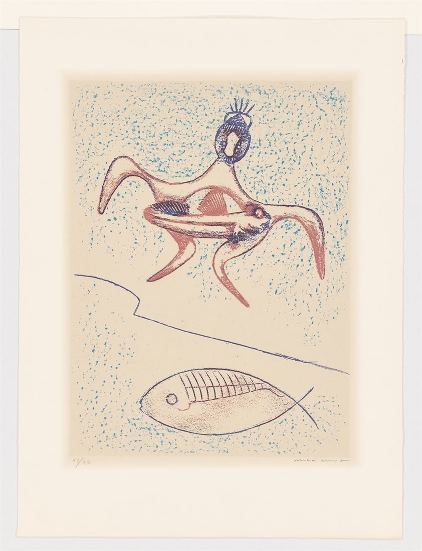 Max Ernst. ”Zu: Pierre Hebey, Festin”. 1974 - 9