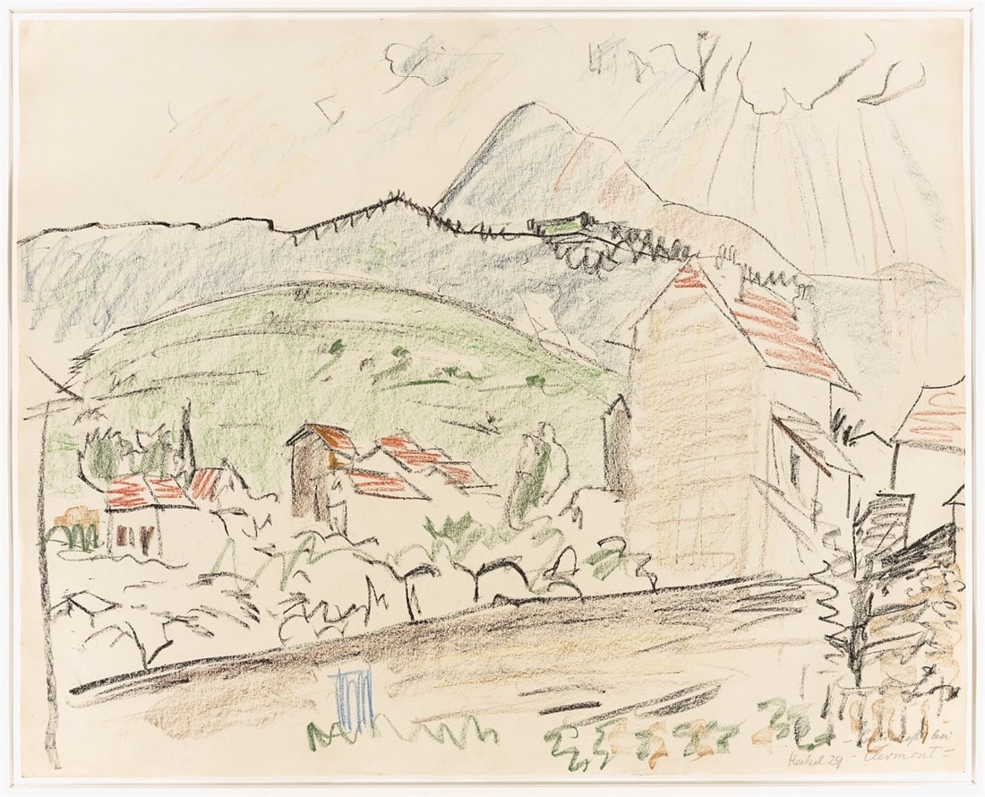 Erich Heckel. ”Landschaft bei Clermont”. 1929 - 2