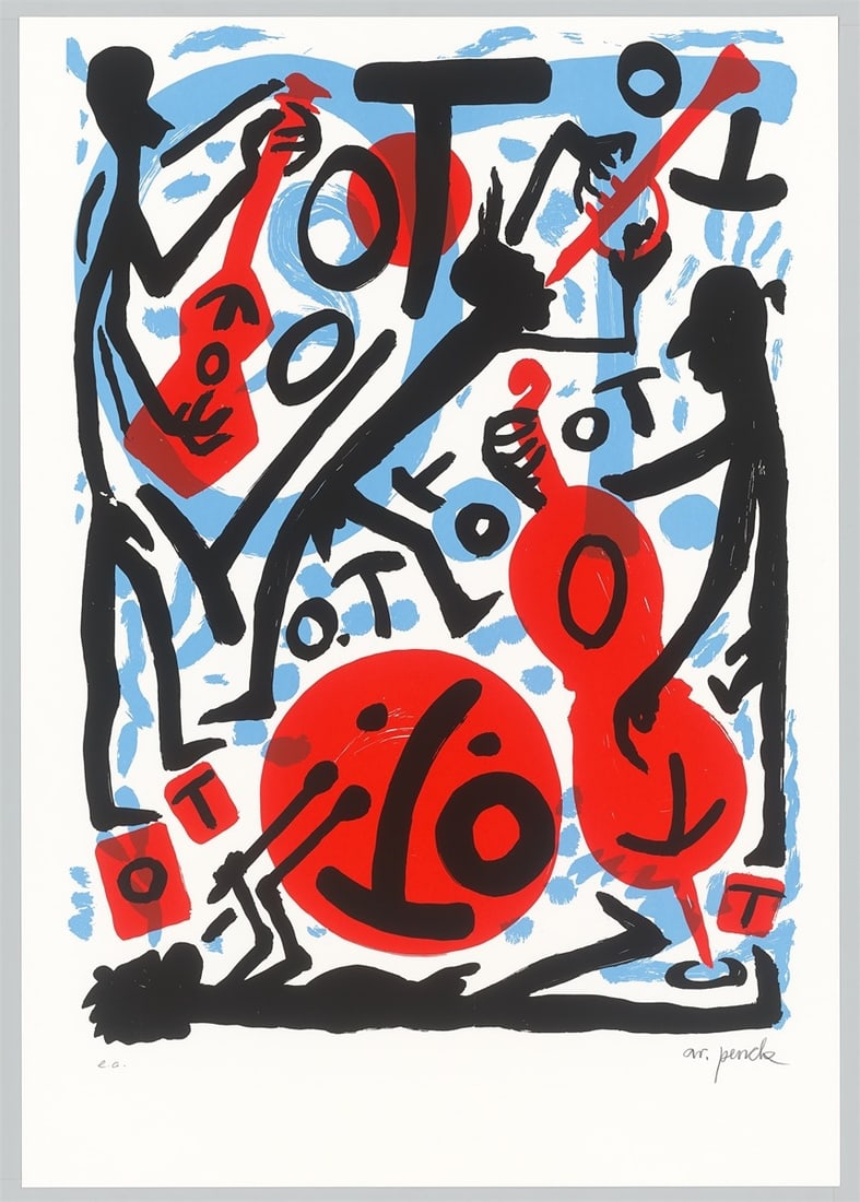 A.R. Penck. Jazz Combo. 1999 - 2