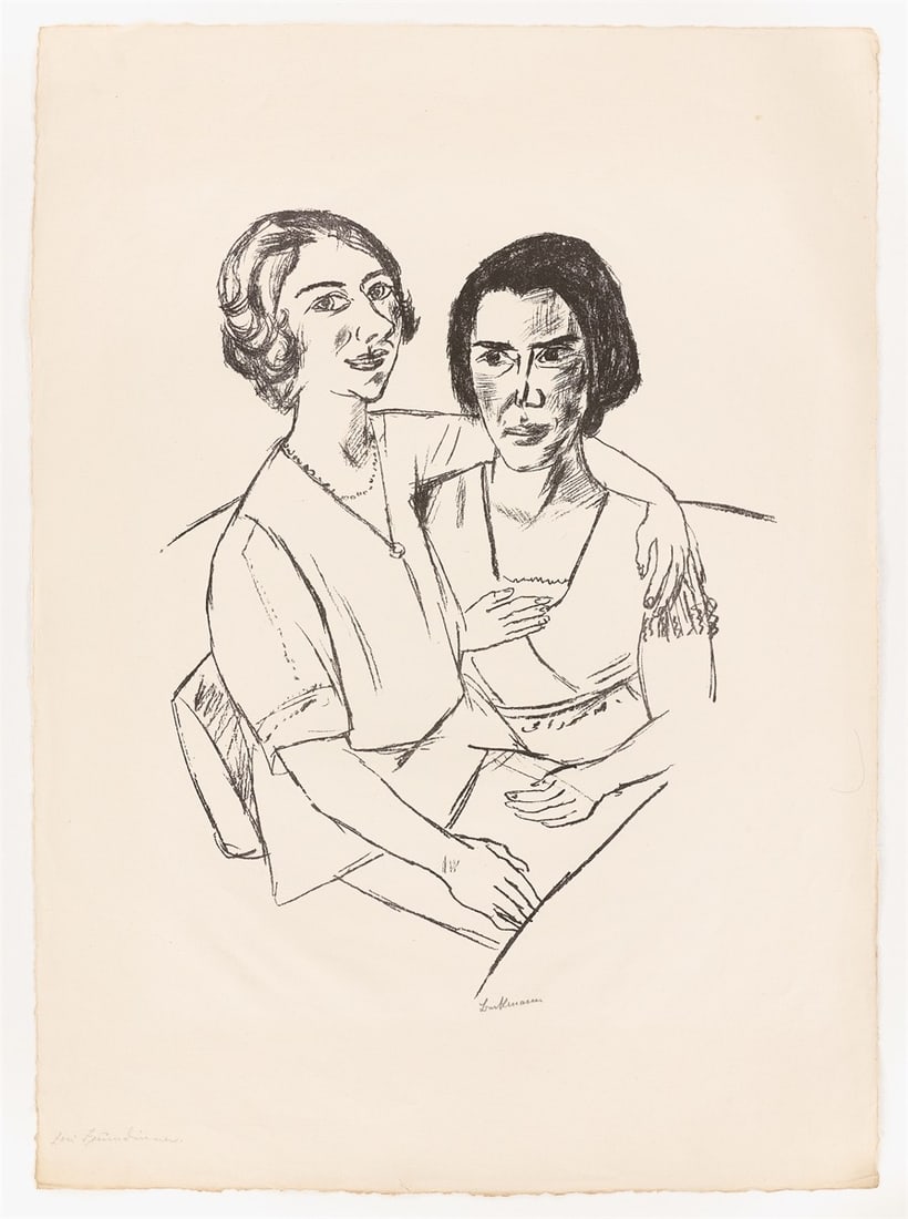 Max Beckmann. ”Zwei Frauen”. 1922 - 2
