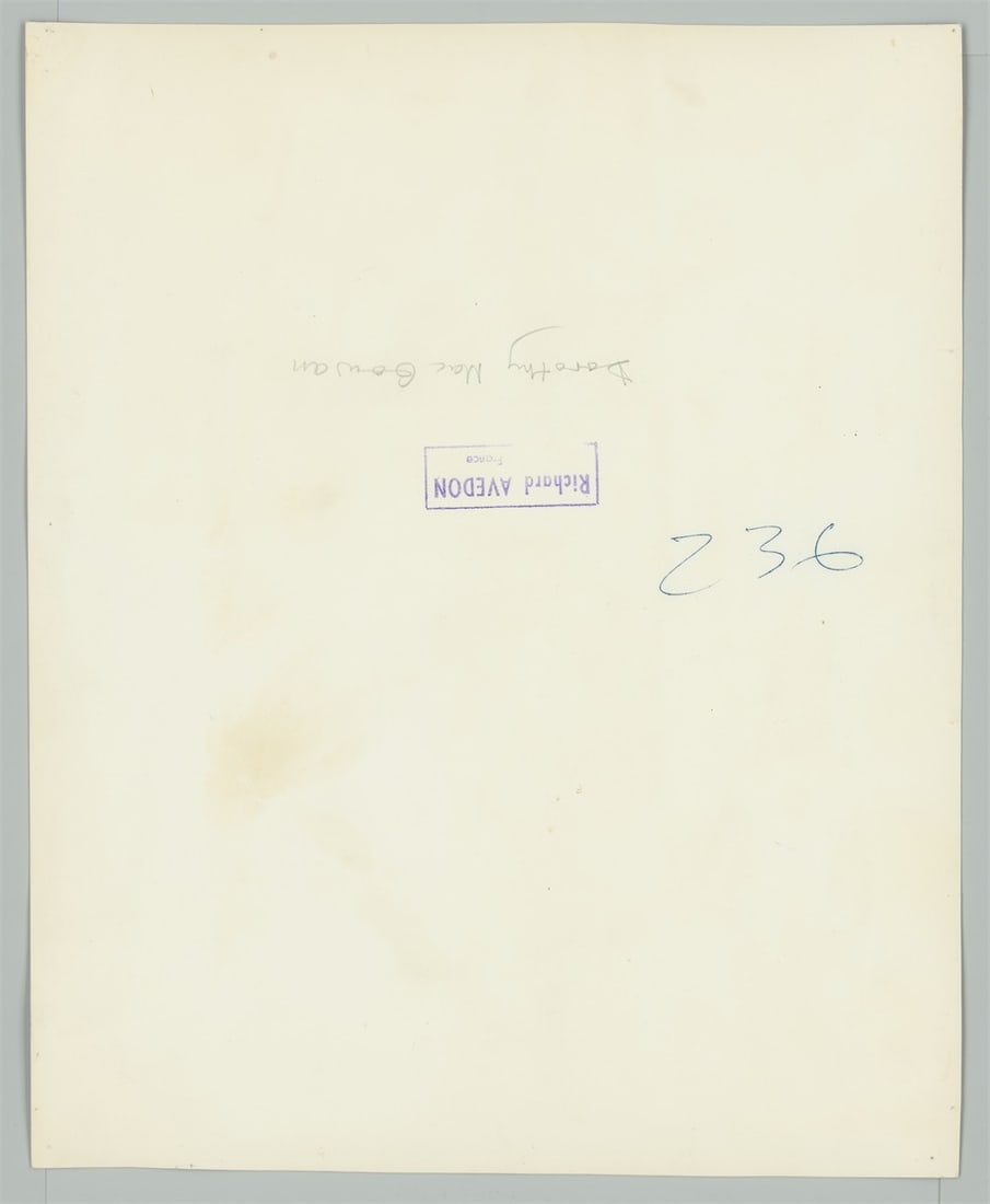 Richard Avedon. Dorothy MacGowan. 1963 - 3