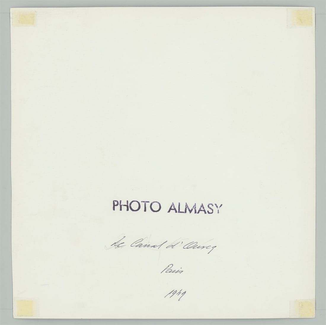 Paul Almasy. ”Le Canal d'Ourcq, Paris”. 1949 - 3