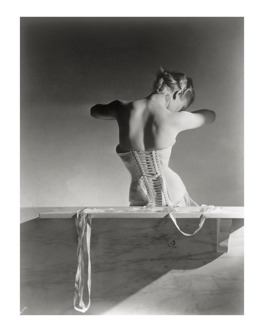 Horst P. Horst (i.e. Horst Paul Albert Bohrmann). Mainbocher Corset, Paris. 1939 - 2