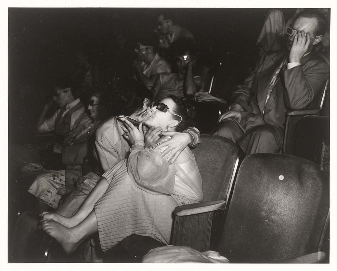 Weegee (i.e. Arthur H. Fellig). 'Lovers', Palace Theater, New York City. 1945 - 2