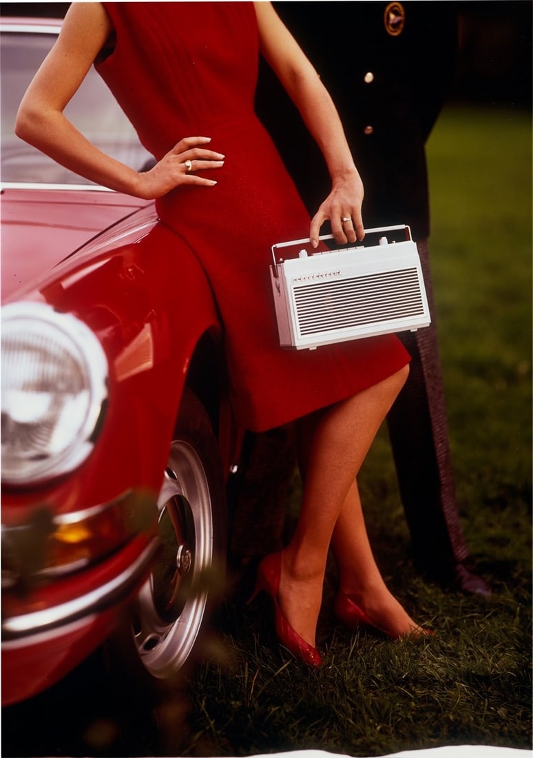 Walde Huth. Advertising photographs: 'Schaub Lorenz' Touring Radio / 'Wipp perfekt' Wasc…. 195: Walde Huth (Stuttgart 1923 – 2011 Cologne). Advertising photographs: 'Schaub Lorenz' Touring Radio / 'Wipp perfekt' Waschmittel / 'Schiesser' Unterwäsche. 1950s/60s 3 Dye destruction