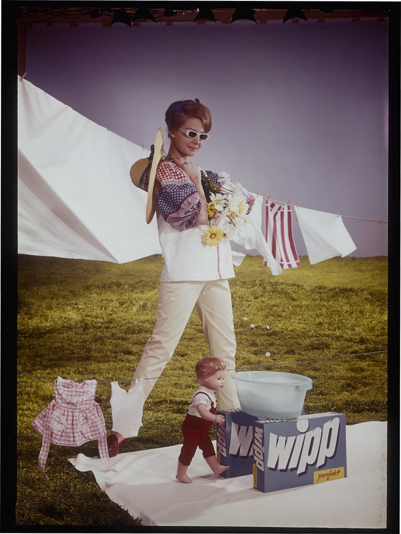 Walde Huth. Advertising photographs: 'Schaub Lorenz' Touring Radio / 'Wipp perfekt' Wasc…. 195 - 6