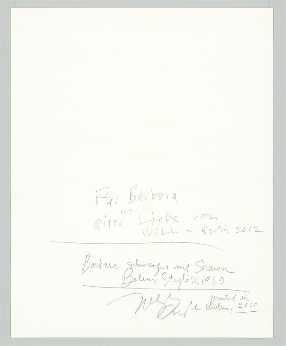 Will McBride. ”Barbara schwanger mit Shawn, Berlin, Stieglitz”. 1960 - 4