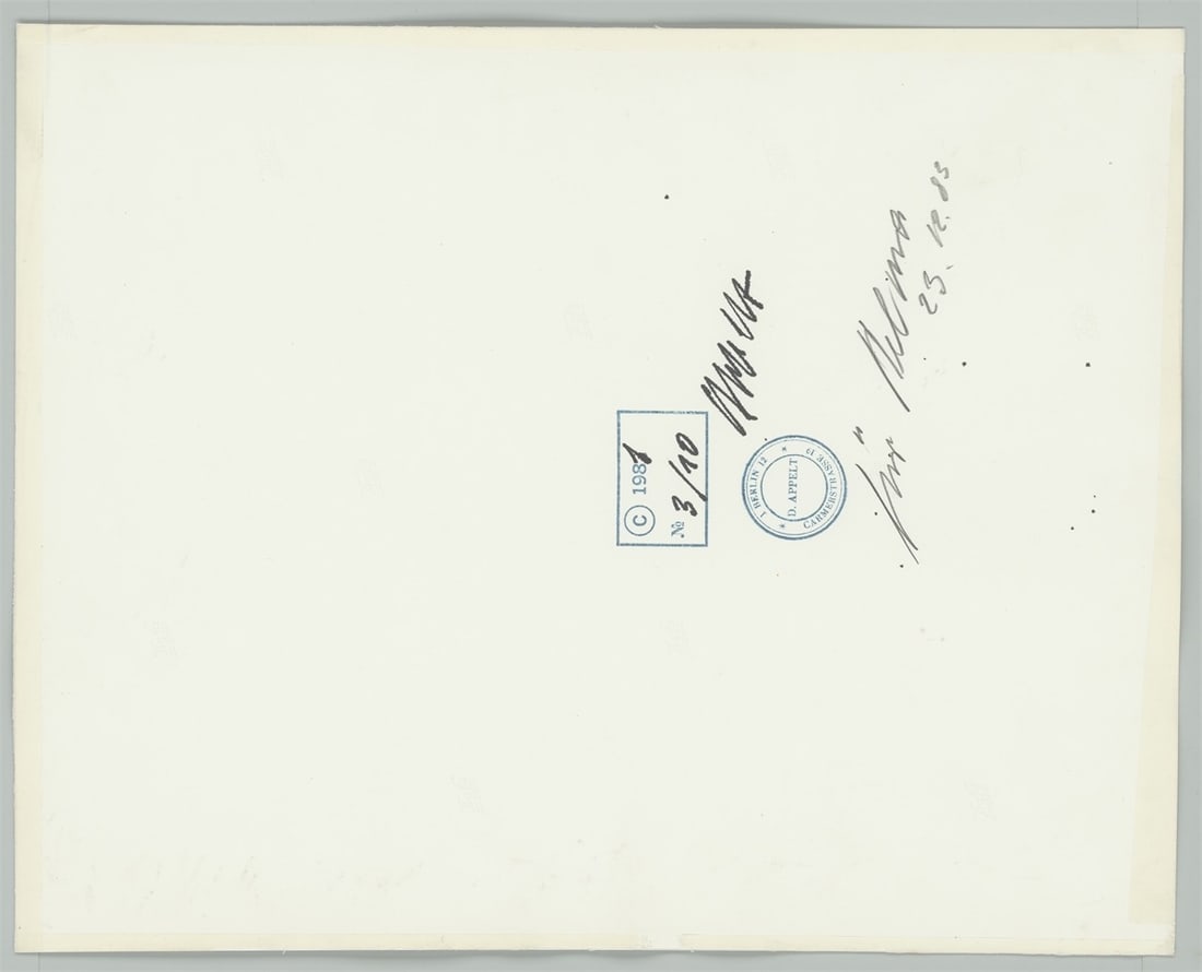 Dieter Appelt. ”Haus des Fausto”. 1981 - 4