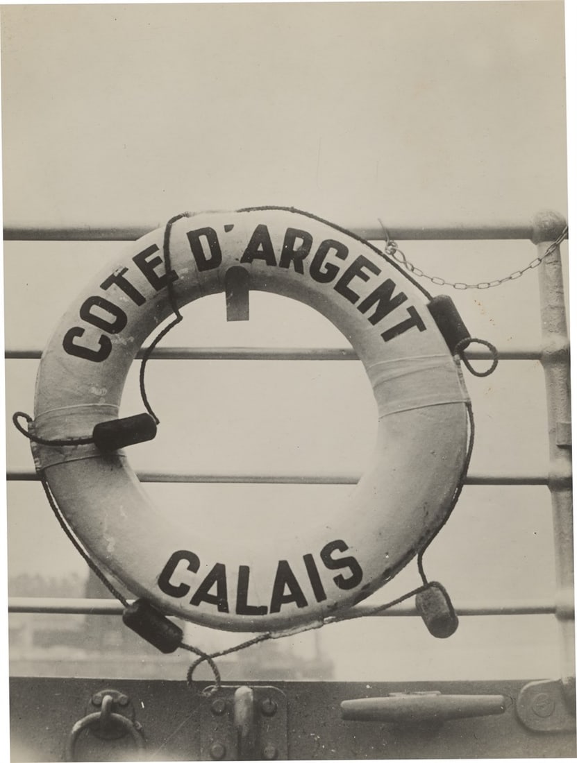 Maurice Tabard. Sur Paquebot-ferry 'Côte d'Argent'. Presumably 1930s: Maurice Tabard (Lyon 1897 – 1984 Paris). Sur Paquebot-ferry 'Côte d'Argent'. Presumably 1930s Vintage. Gelatin silver print. 21,5 × 16,2 cm