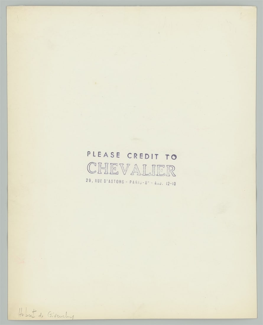 Yvonne Chevalier. Hubert de Givenchy. Circa 1950 - 4