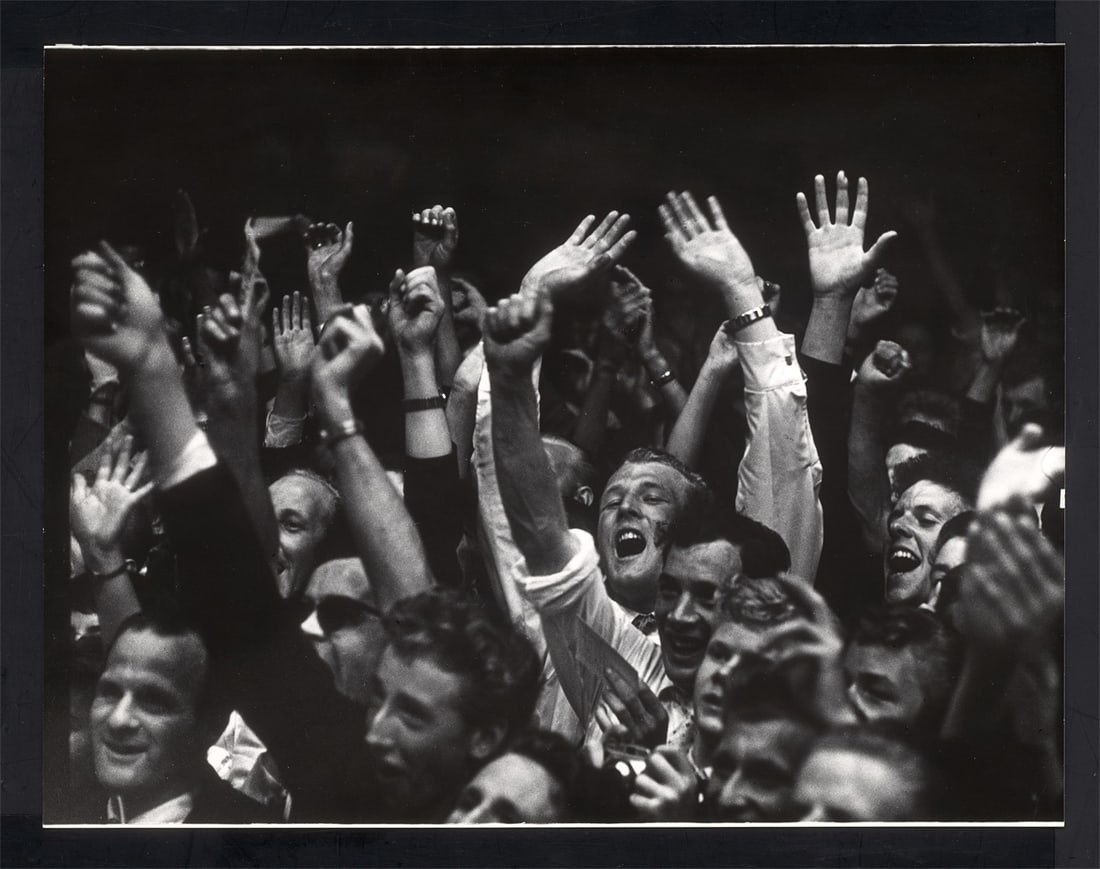 Ed van der Elsken. Audience at the concert of Benny Goodman in the village Blokker, 15 May. 1958 - 2