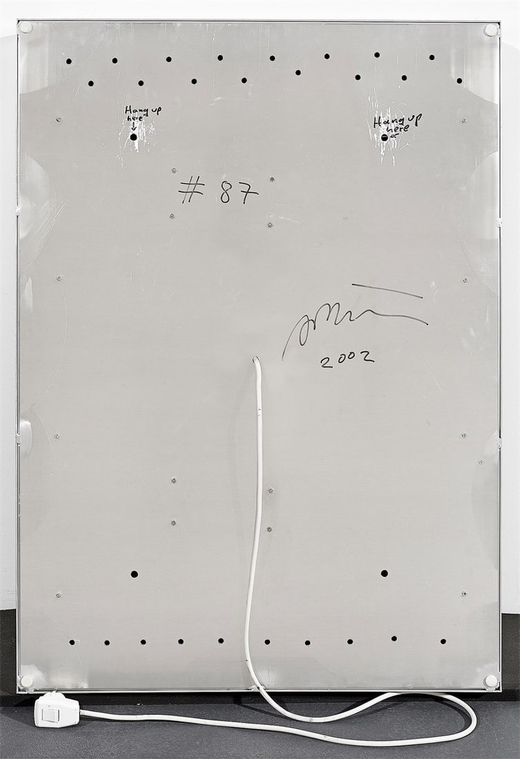 Daniele Buetti. Light box # 87. How can the Drops of Water know themselves to be a River?. 2002 - 4