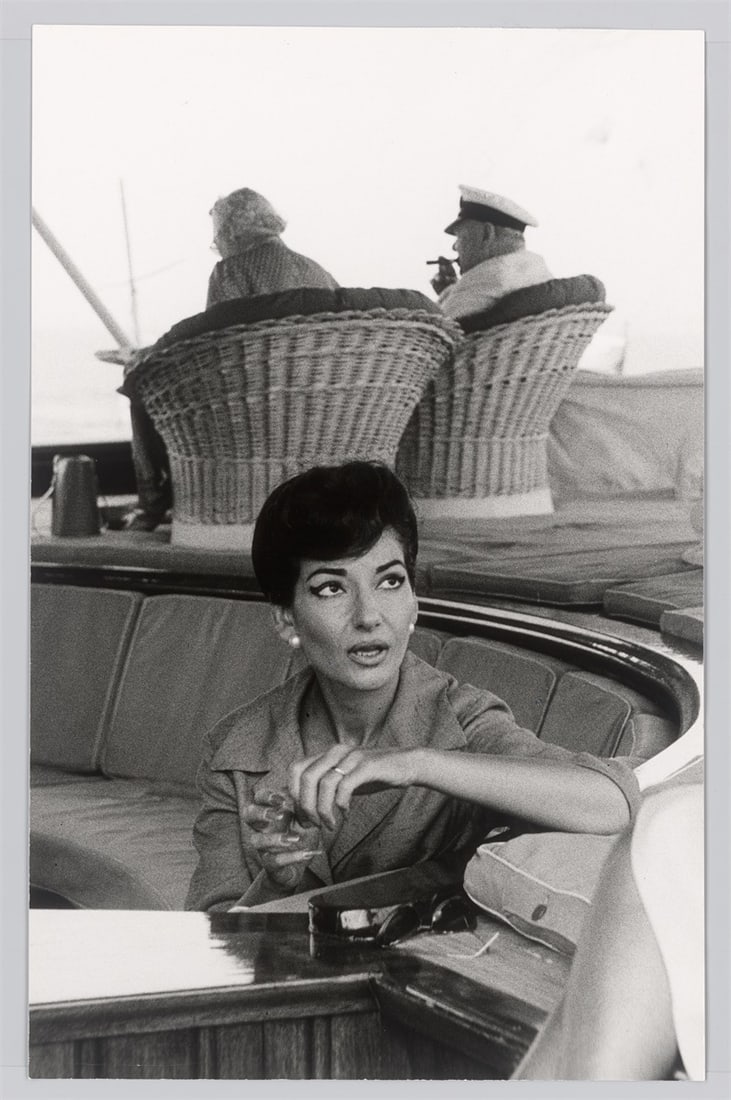 Ara Güler. Maria Callas and Mr. and Mrs. Churchill on 'Onassis Christina'. 1957 - 2