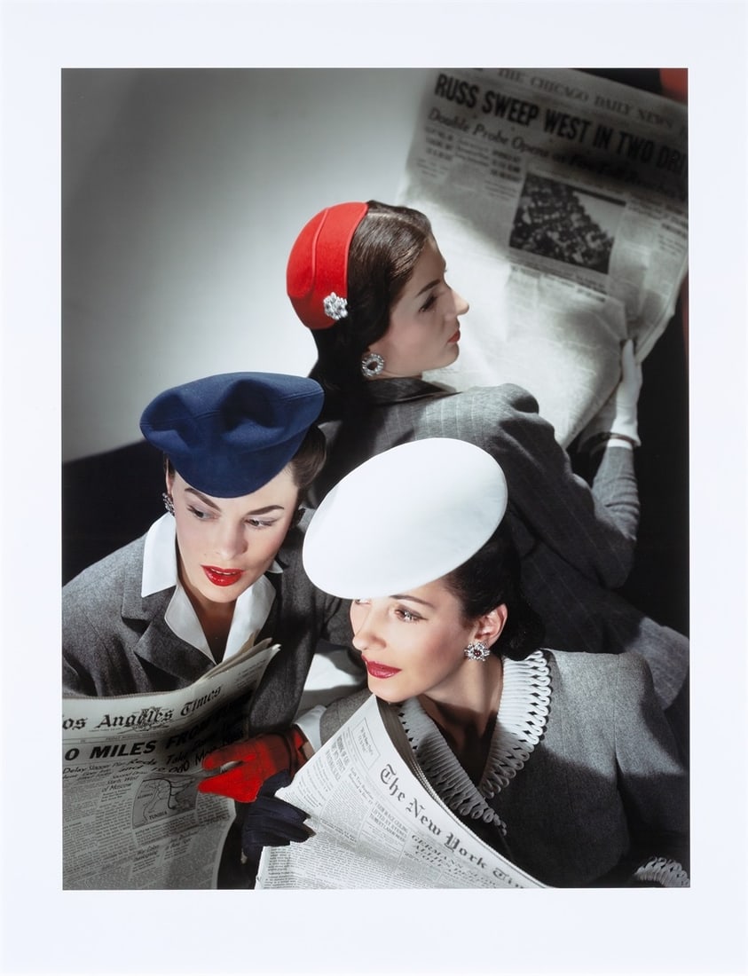 Horst P. Horst (i.e. Horst Paul Albert Bohrmann). Hats by Best, Lord and Taylor. And Mme Paul&# - 2