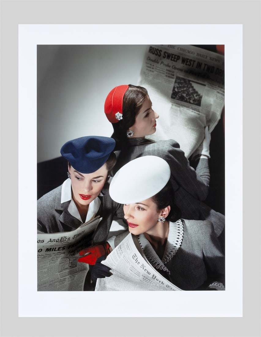 Horst P. Horst (i.e. Horst Paul Albert Bohrmann). Hats by Best, Lord and Taylor. And Mme Paul&# - 3