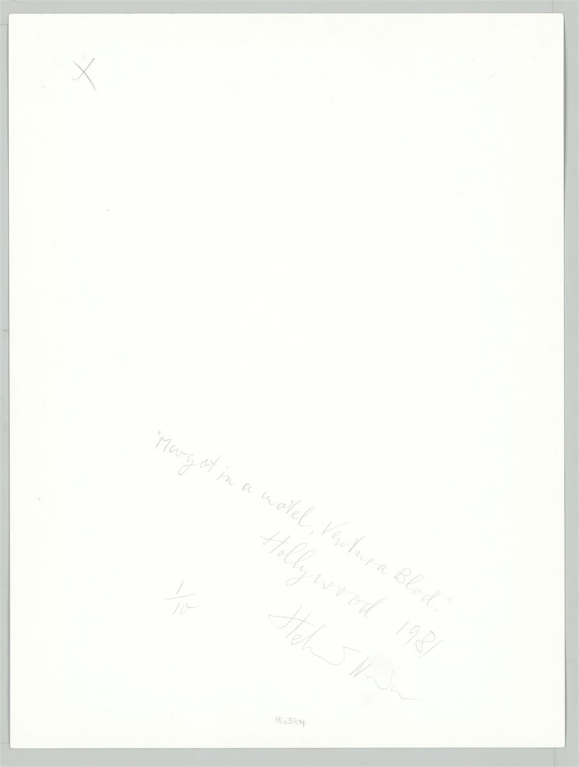 Helmut Newton. ”Margot in Hotel Ventura Blvd, Hollywood”. 1981 - 4