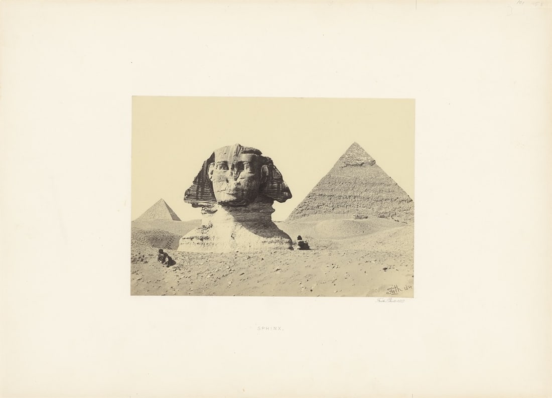 Francis Frith. Sphinx / The Great Piramid, From the Plain / The Second Piramid, From the…. Eac - 2
