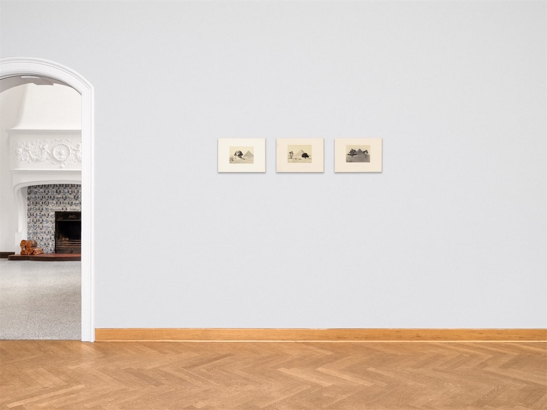 Francis Frith. Sphinx / The Great Piramid, From the Plain / The Second Piramid, From the…. Eac - 7