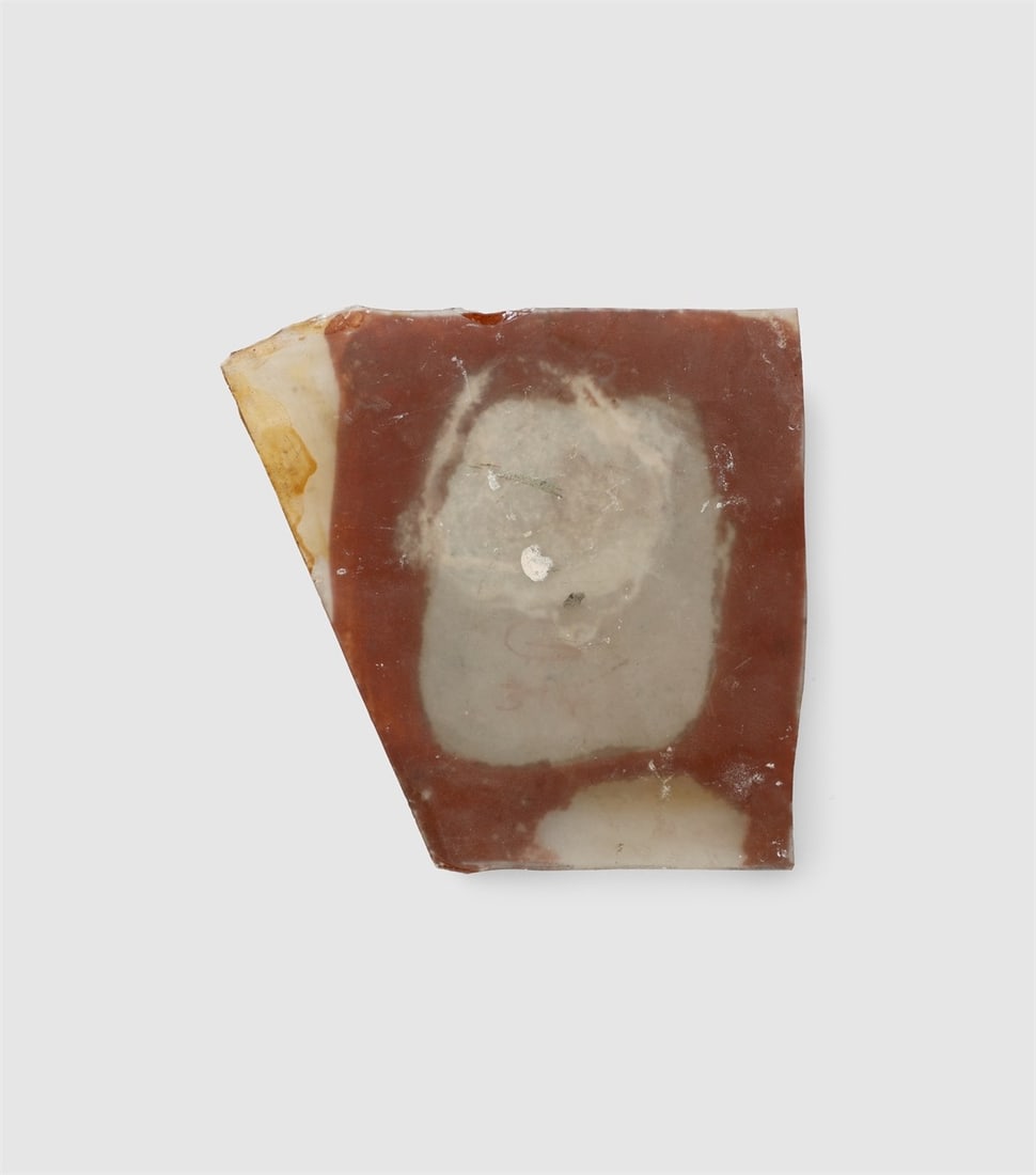 Hermann Glöckner. Brauner Putzfleck mit Profil. 1960 - 2