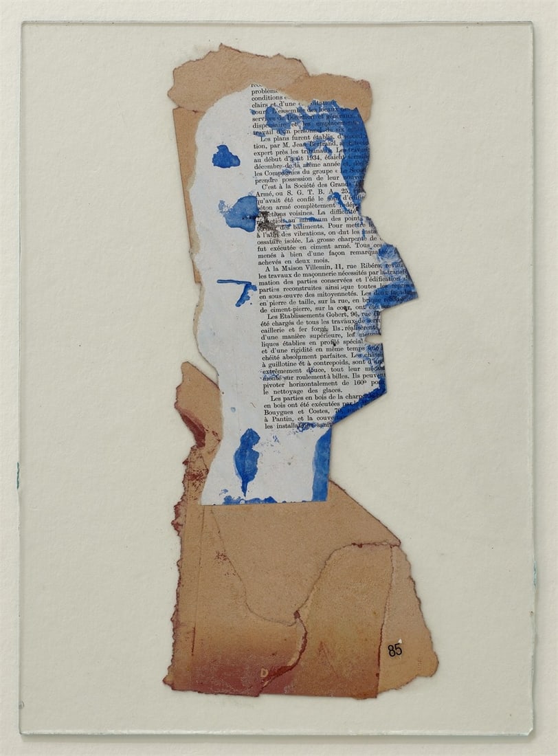 Hermann Glöckner. Profil nach links. 1965 - 2