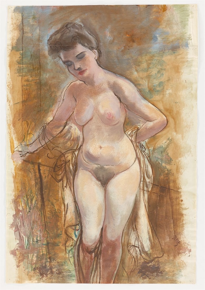 George Grosz. Standing female nude. Circa 1940 - 2