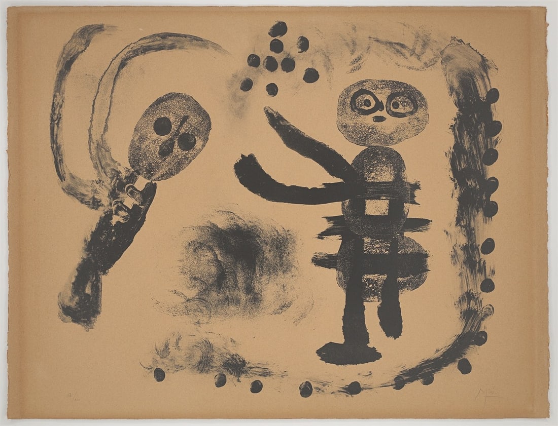 Joan Miró. ”Petite fille au bois”. 1958 - 2