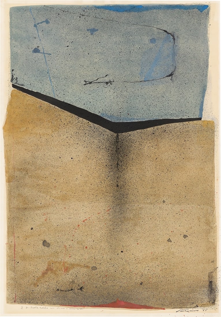 Giuseppe Santomaso. Untitled. 1965: Giuseppe Santomaso (1907 – Venice – 1990). Untitled. 1965 Watercolour, tempera and India ink on paper. 67,8 × 47,5 cm